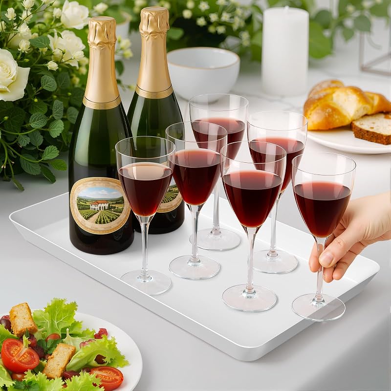 6 pcs Serving Tray for Entertaining, Platters Fruit, Cookies,
