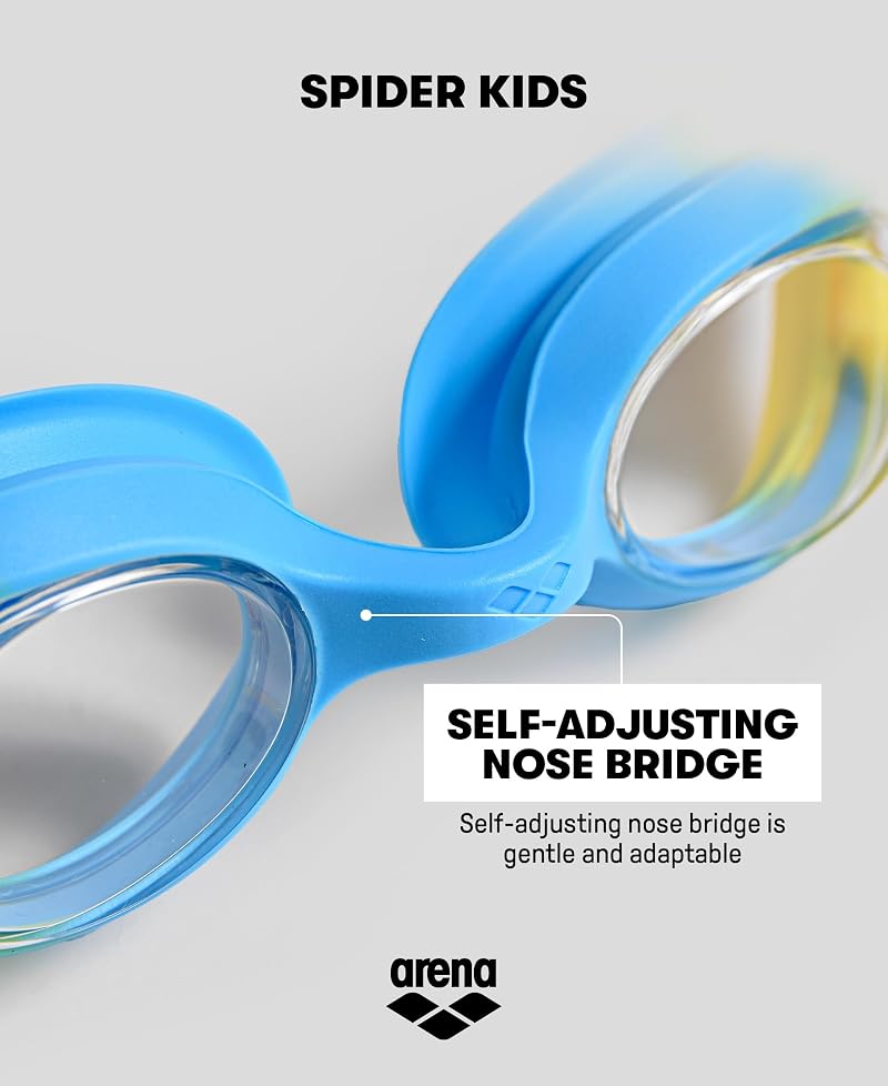ARENA Lightblue Kids Swim Goggles - Anti-Fog, No Leak, Ages 2-5 Variation: Lightblue/Blue