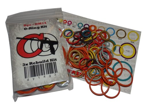 Azodin Blitz/II/III/EVO, KAOS/D, ATS/+, KP/+/3, Zenith - Color Coded 3X Oring Rebuild Kit