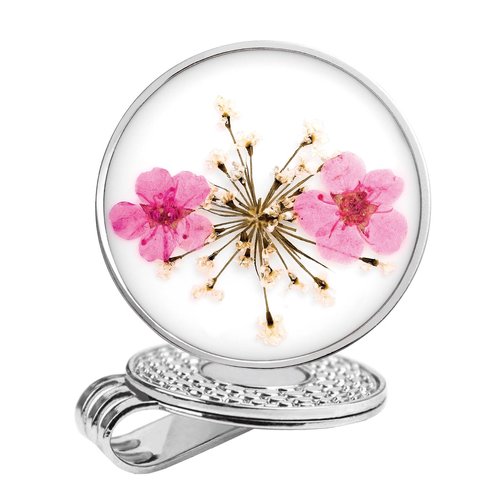 E TRUEE Golf Ball Marker hat Clip with Ball Marker, Handmade Pressed Flower Golf Marker, Golf Gifts, Golf Accessories for Women