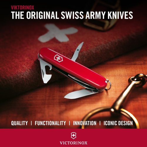 Victorinox Swiss Army Multi-Tool, Tinker Pocket Knife , Red, 91mm