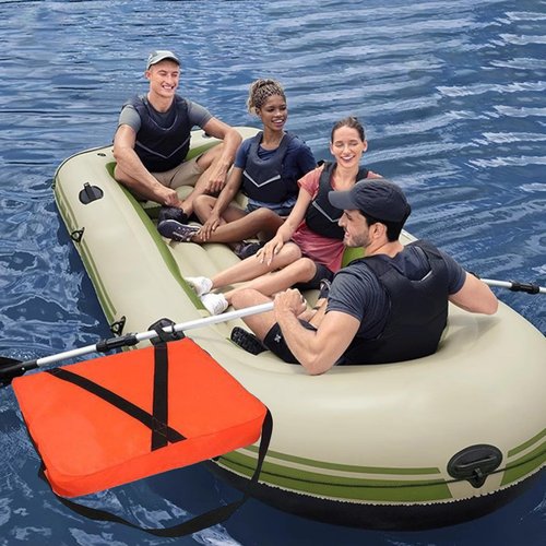 Boat Throwable Flotation Device, 18x14in High Buoyancy Boat Throw Cushion with Strap Water Proof, Throwable Flotation Device for Boating, Swimming & Rescue Boat Throwable Flotation Device (Orange)
