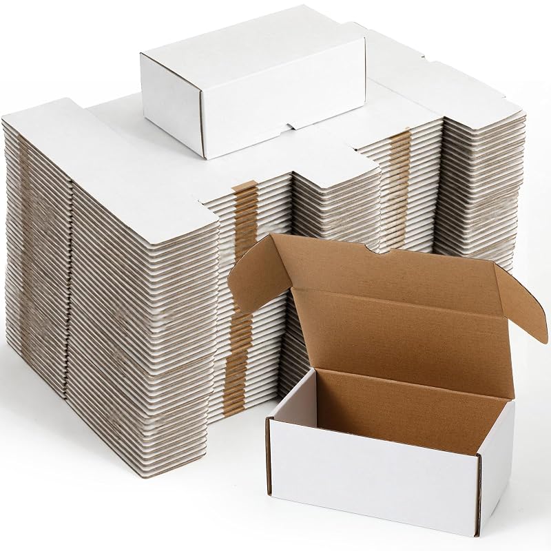 60 Pcs 400-Card Cardboard Trading Card Storage Box - White (Variation: White+60)