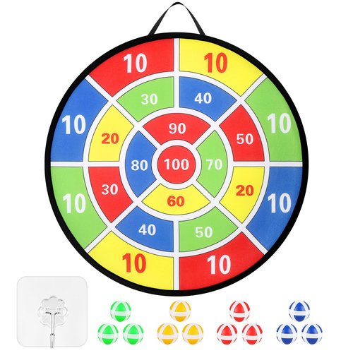 Accmor 29" Large Dart Board for Kids, Kids Dart Board with Sticky Balls, Backyard Outdoor Games Birthday Gifts for 3 4 5 6 7 8 9 10 11 12 Year Old Boys Girls
