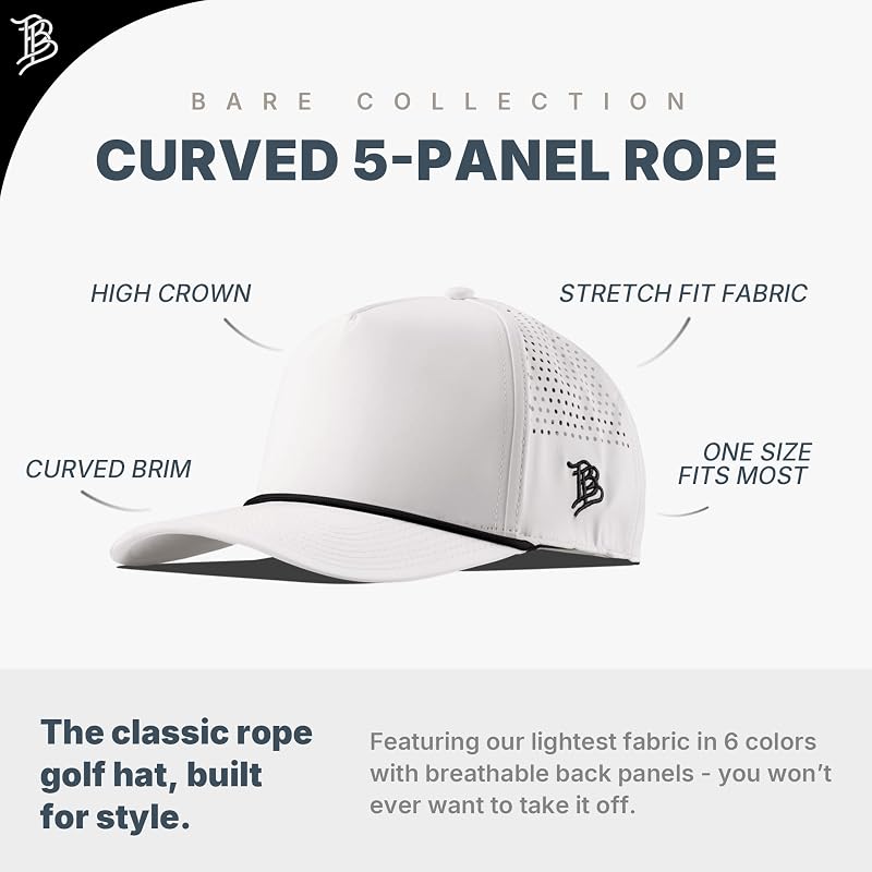 Creighton University Curved Bill Rope Hat - White/Black, One Size