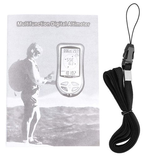 Multifunctional Electronic Portable Compass Weather Altimeter Portable Testing Tool for Home Mountain Climbing Hiking