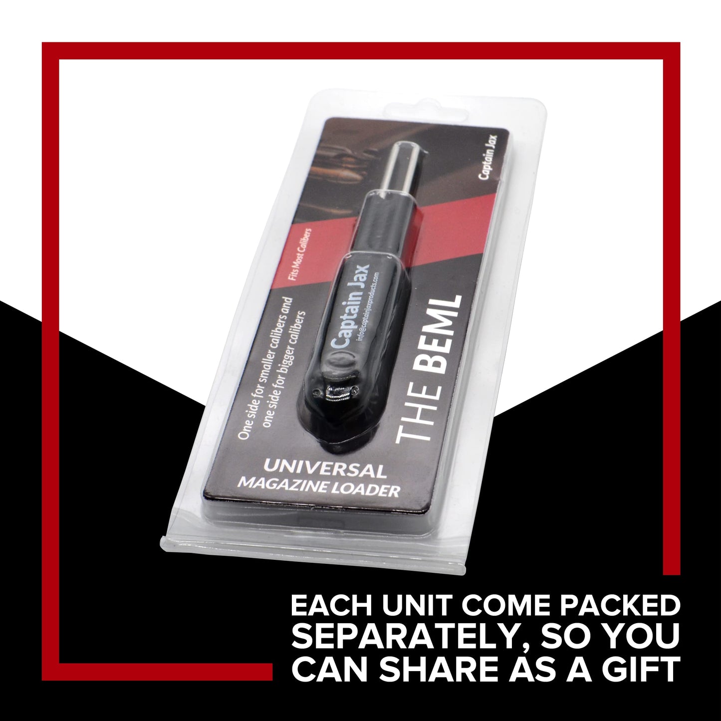 The BEML Fastest and Easiest Way to Load a Magazine, Fits All Calibers - Universal Magazine Loader (2 Pack)