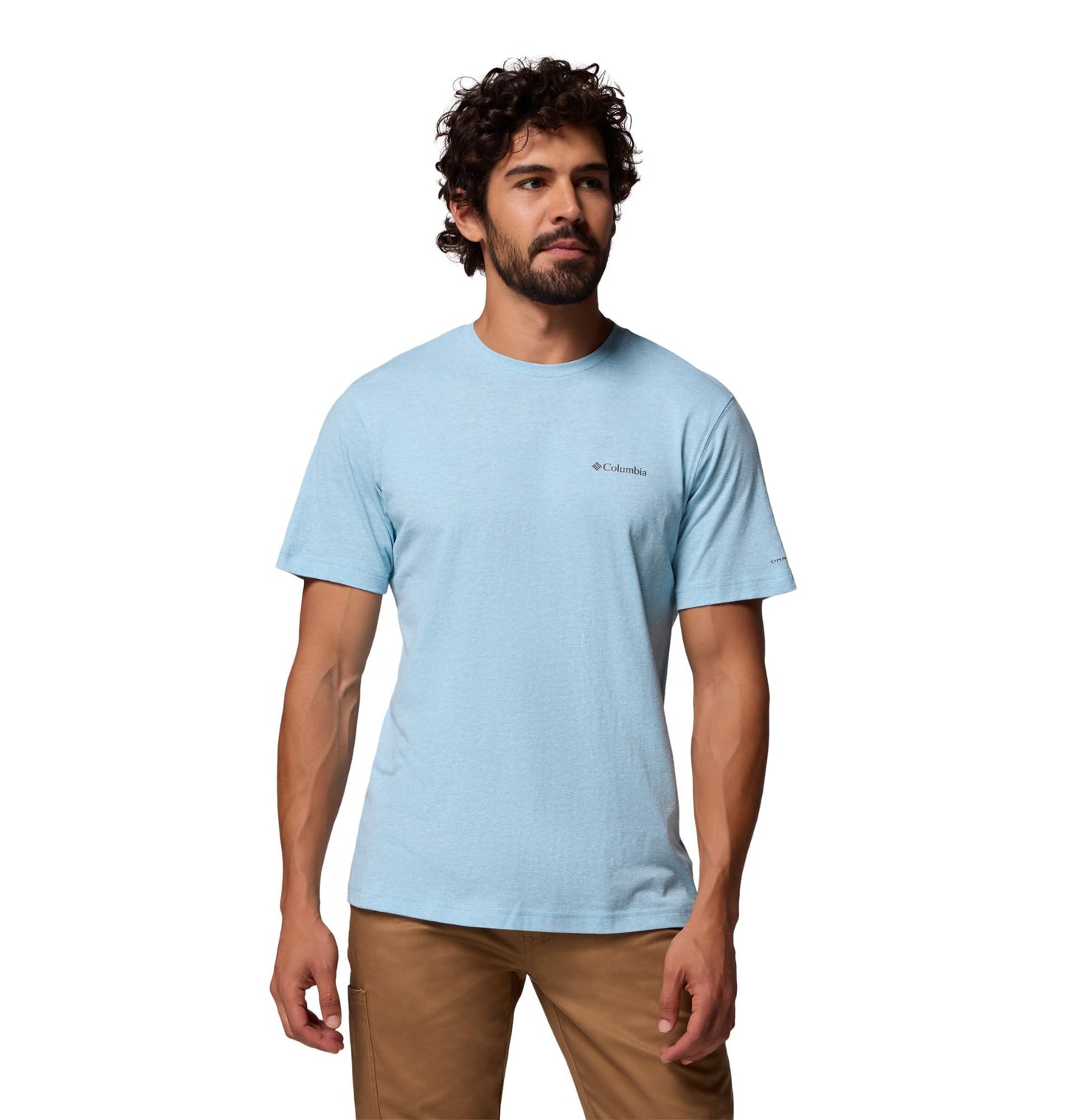 Columbia Mens Thistletown Hills Short Sleeve T-Shirt, Vintage Blue Heather, XX-Large