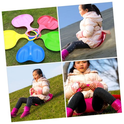 VOSAREA Grass Slide Boards for Boys and Girls Adults Pe Material Sand Sleds Beach Skiing Board Random