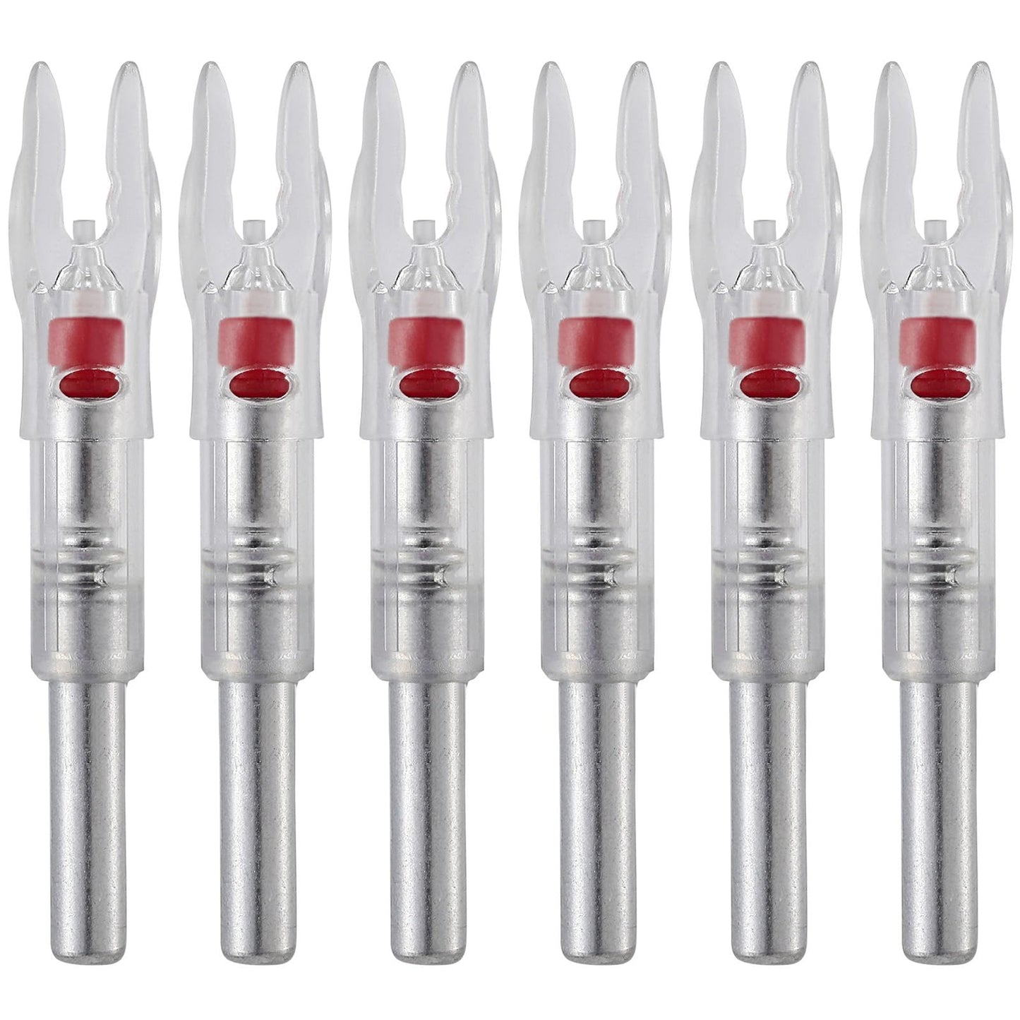 KEAUP 12-Pack or 6-Pack S Lighted Nocks for Arrows .244/6.2mm Lighted Arrow Nocks for Archery Hunting, Screwdriver Included