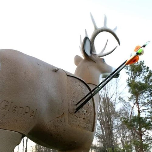 Field Logic GlenDel Full-Rut Buck 3D Archery Target with Replaceable Insert Core, GlenDel Full-Rut Buck w/4-sided insert, brown