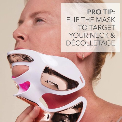 Dr. Dennis Gross DRx SpectraLite FaceWare Pro (FSA/HSA Eligible) – LED Face Mask for Anti-Aging, Acne Treatment, and Skin Rejuvenation with Dual Red & Blue Light Therapy