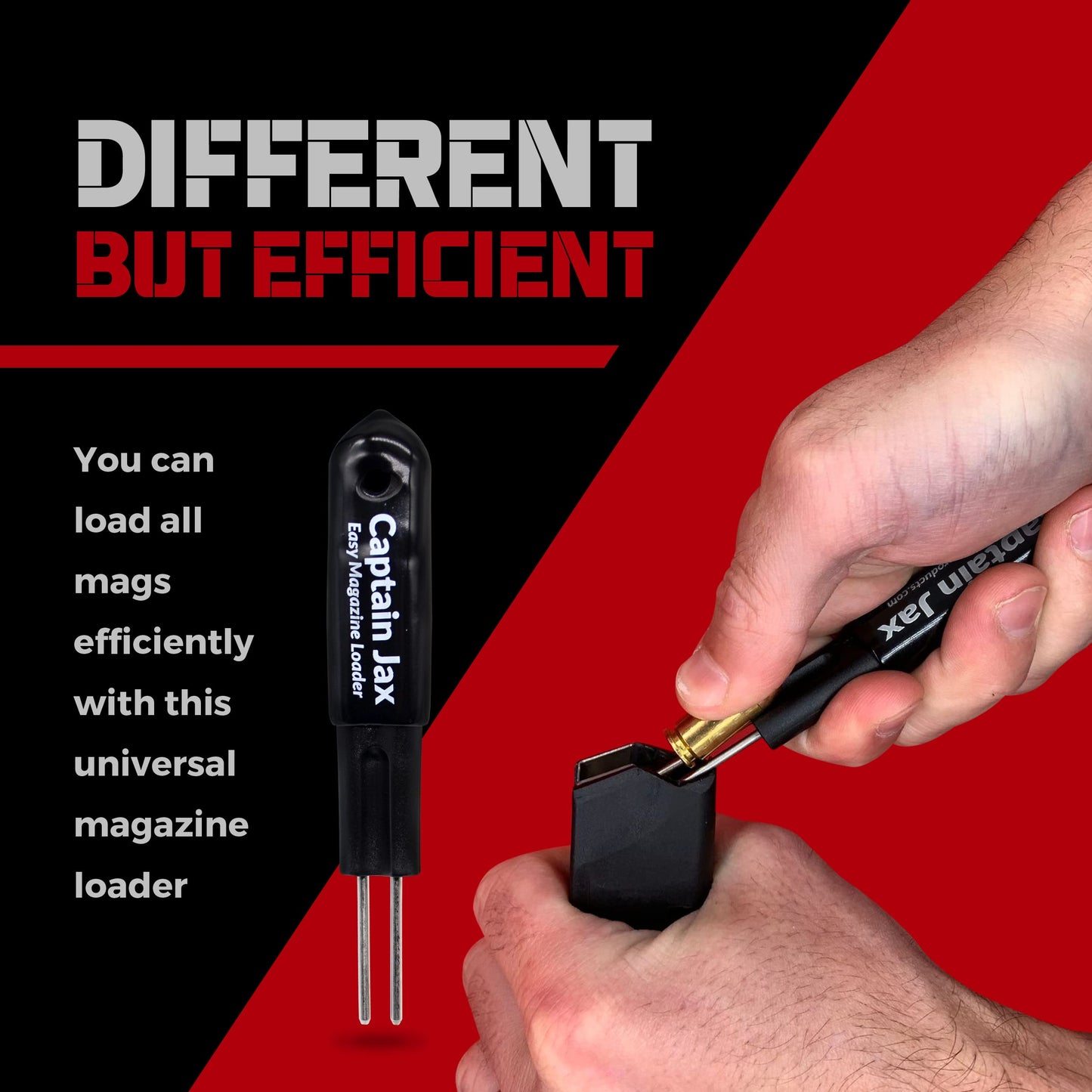 The BEML Fastest and Easiest Way to Load a Magazine, Fits All Calibers - Universal Magazine Loader (2 Pack)