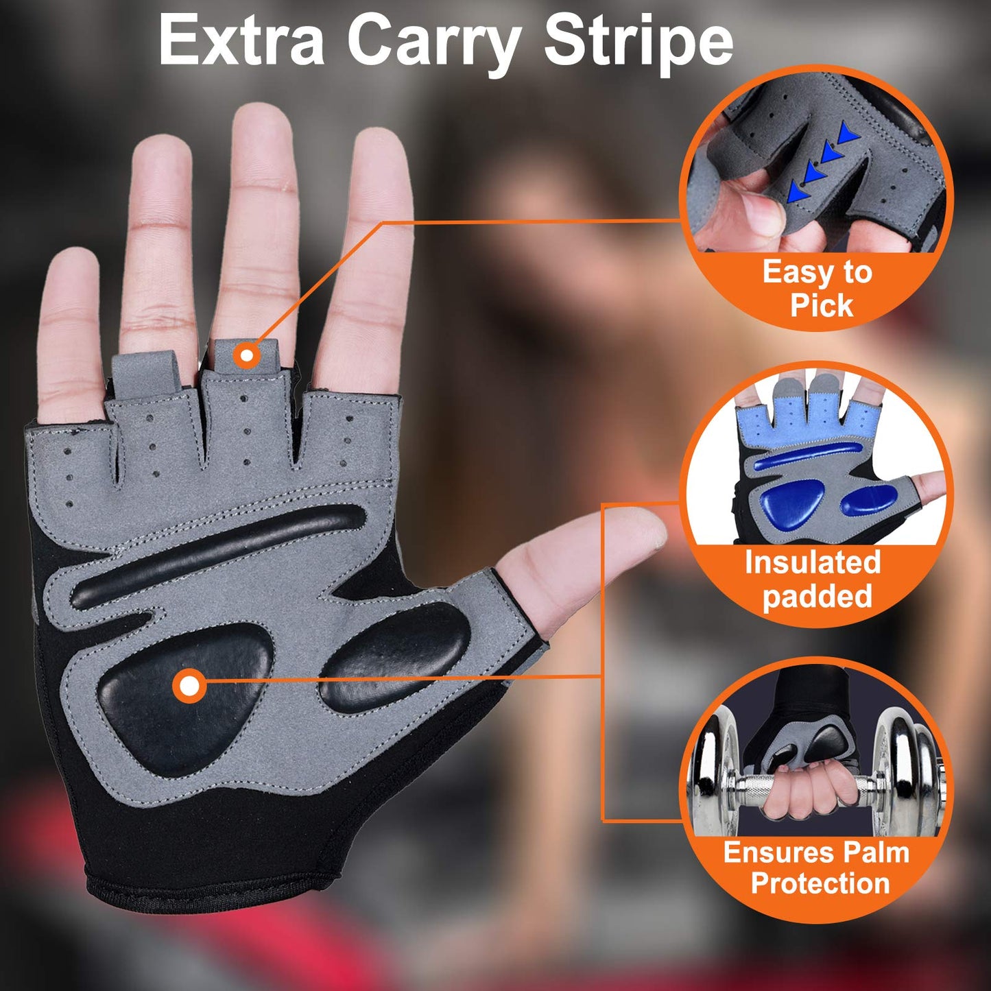 SAWANS Fitness Workout Gloves Gym Weight Lifting Gloves for Men Women Breathable Gymnasium Wrist Support Padded Deadlifts Exercise Training Pull Ups (Short Wrist, M)