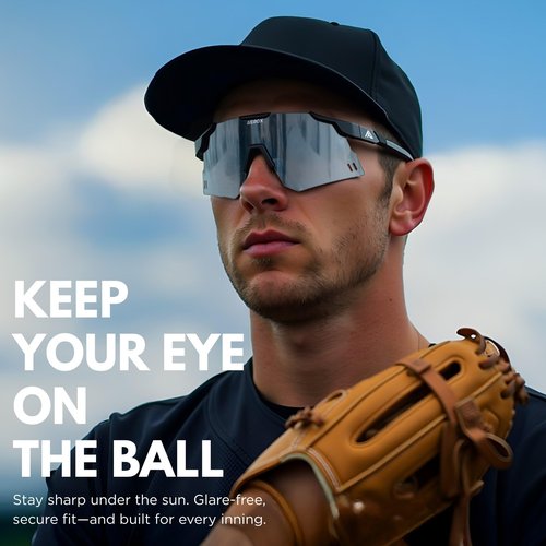 AEROX Running Sunglasses and Sports Glasses for Men and Women - Shades for Cycling and Baseball