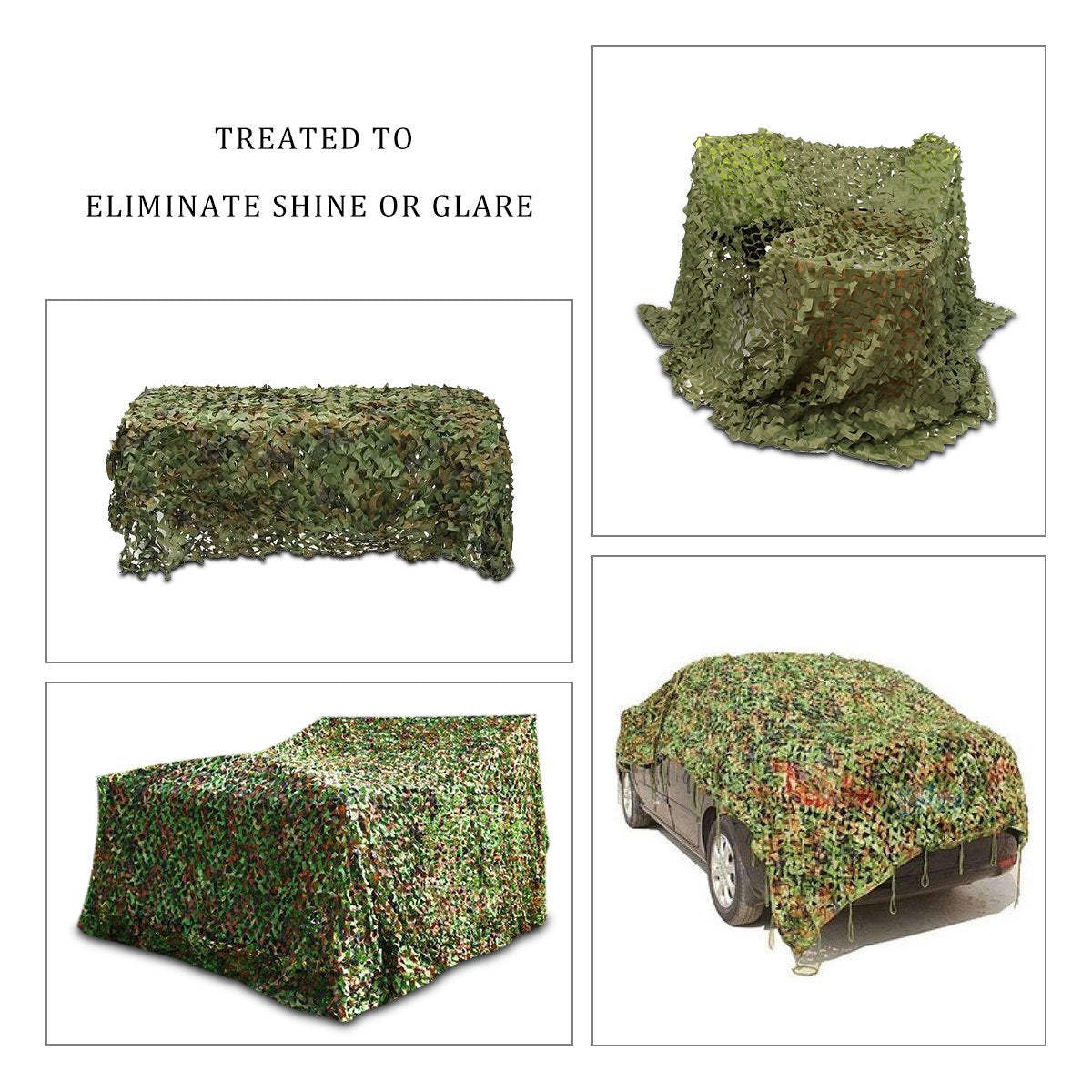 Camo Netting, Camouflage Mesh Netting for Hunting Blinds, Woodland Mesh Perfect Camonetting for Camping Shooting Hunting, Military Theme Party Decoration Sun Shade Outdoor 10x5ft