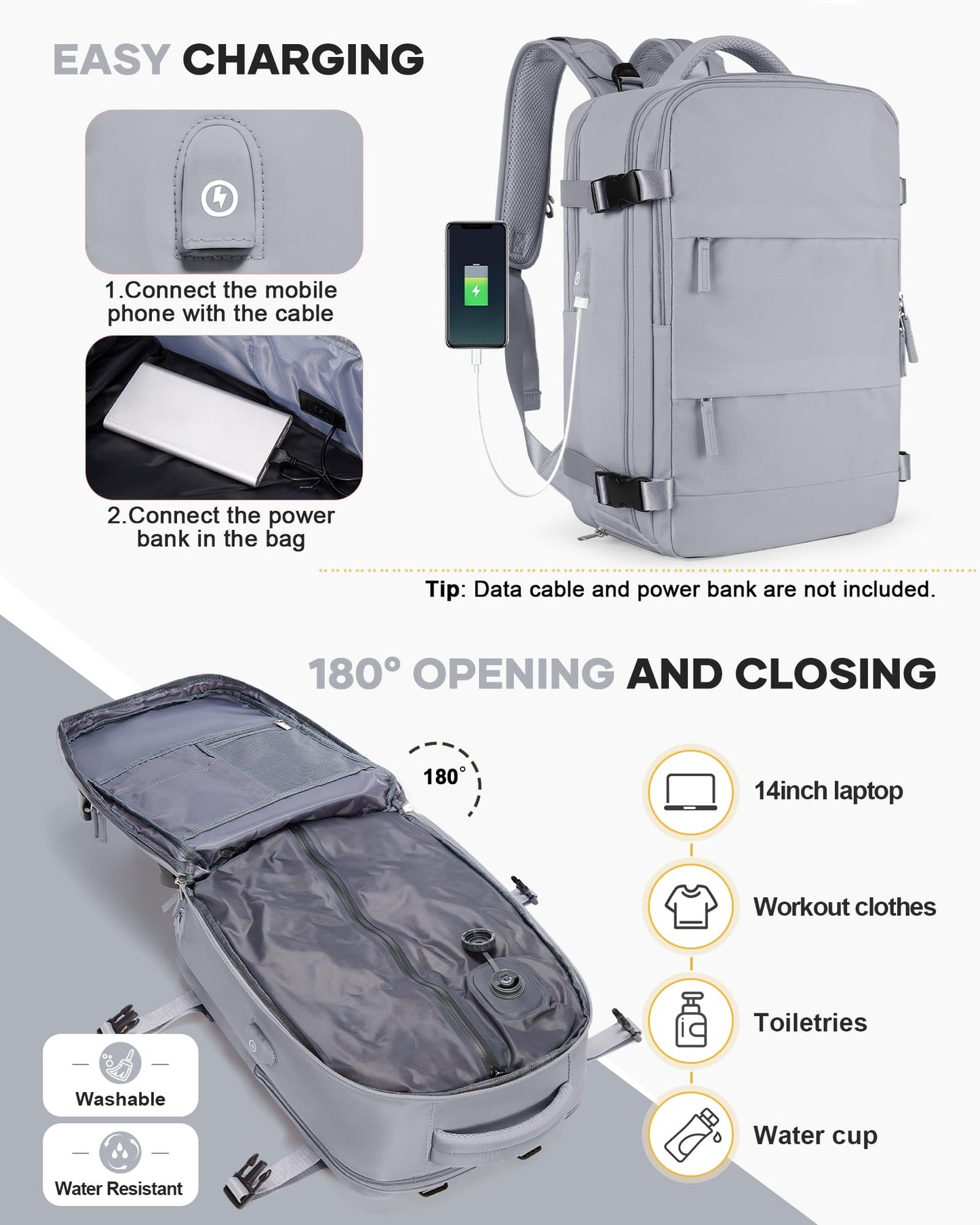 coofay Vacuum Backpack Travel with Pump Vacpack Travel Backpack with Vacuum System Mochila de Viaje Compresion al Vacio Easyvacpack Airbag Backpacks for Traveling Carry on Luggage