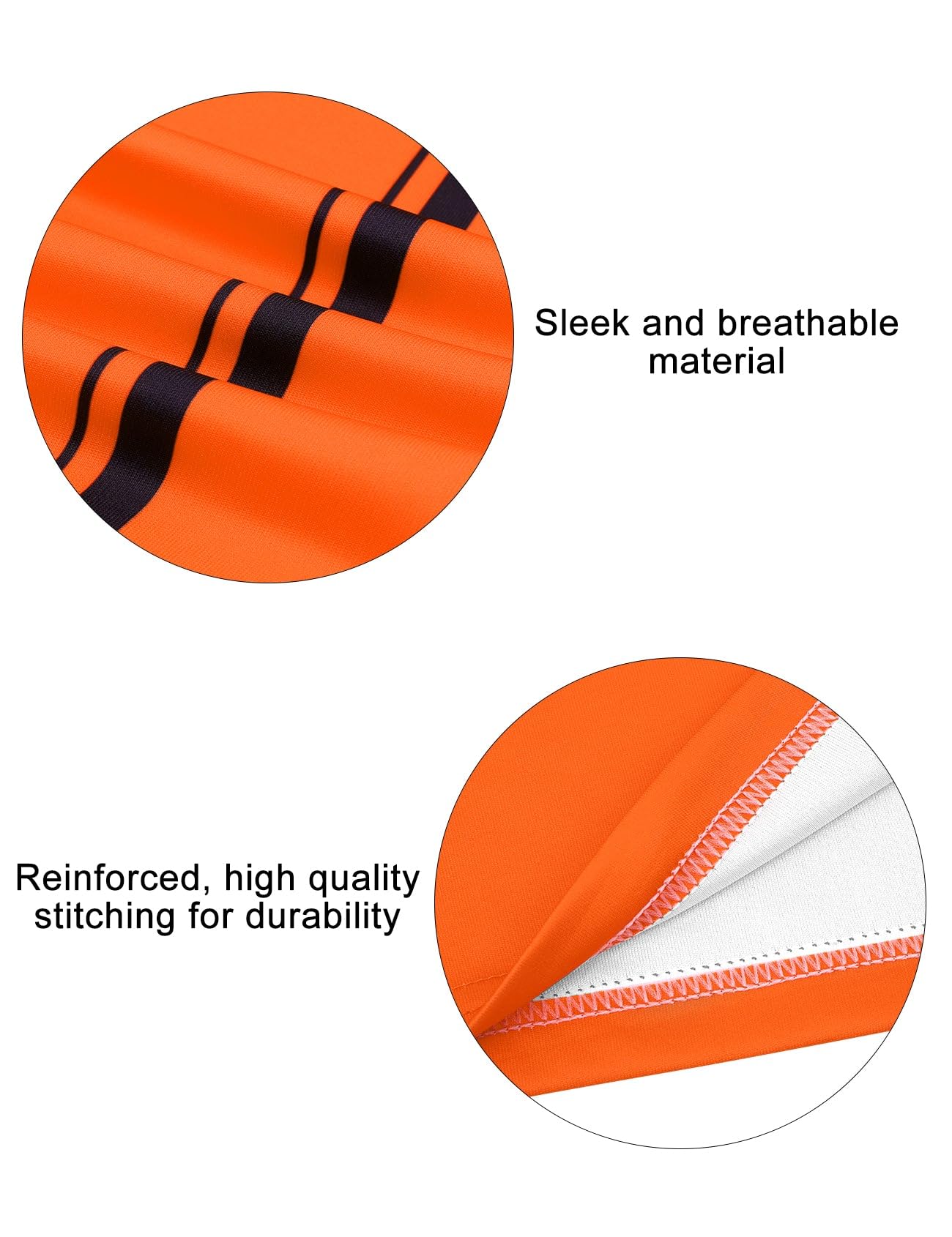 FitsT4 Sports Pro Soccer Referee Jersey Short Sleeve Youth Ref Shirts Orange XX-Small