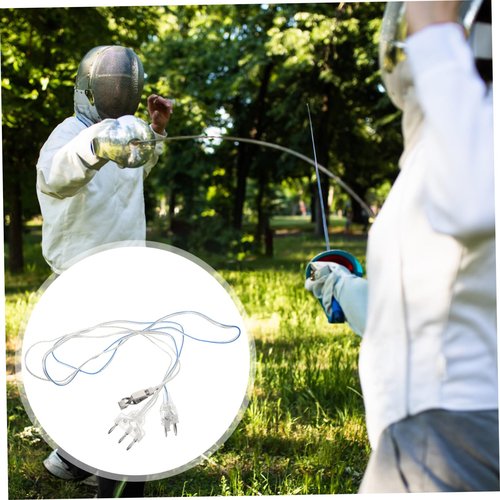 SUPVOX Professional Fencing Foil Cord Impact-Resistant Hand Wire for Comfortable Fit and Secure Connection Multi-Function Fencing Equipment for Sports Enthusiasts