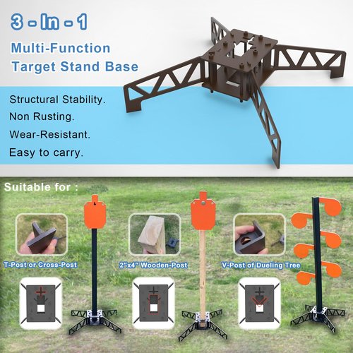 BLANCOHABIL AR500 6" x 3/8" Dueling Tree Targets,Shooting Tree,Dueling Tree AR500,AR500 Steel Targets for Shooting,Steel Target Stand,Texas Star Target