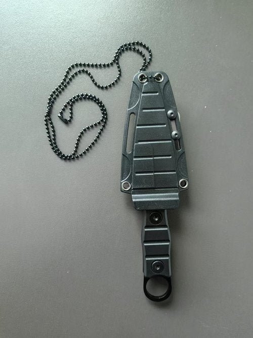 CrazyGorilla Tactical Fixed Blade Knife with Sheath, 6.57 inch Length, Single-Edge