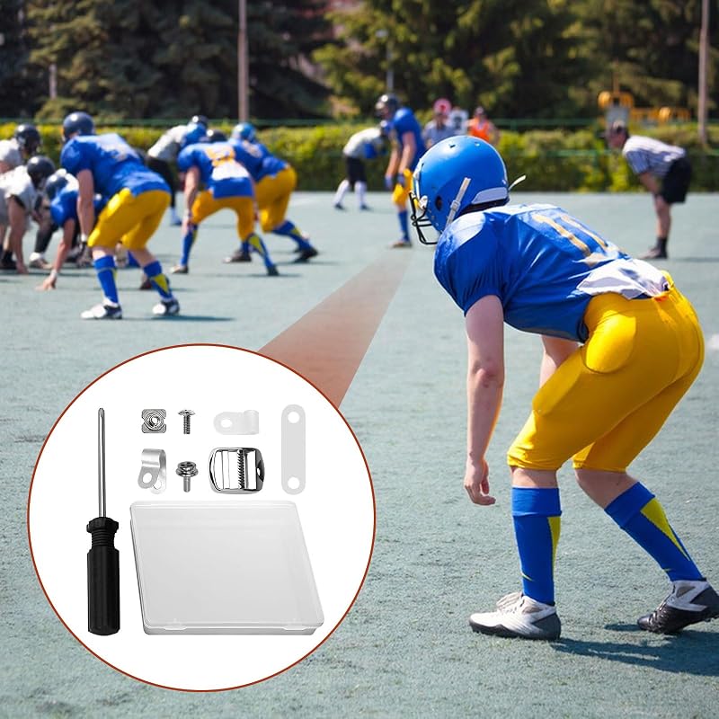 Helmet Repair Kit 80 PCS with Box & Screwdriver - Chin Buckles, Visor Clips & Hardware for Youth & Adult Hockey, Baseball, Football, Rugby