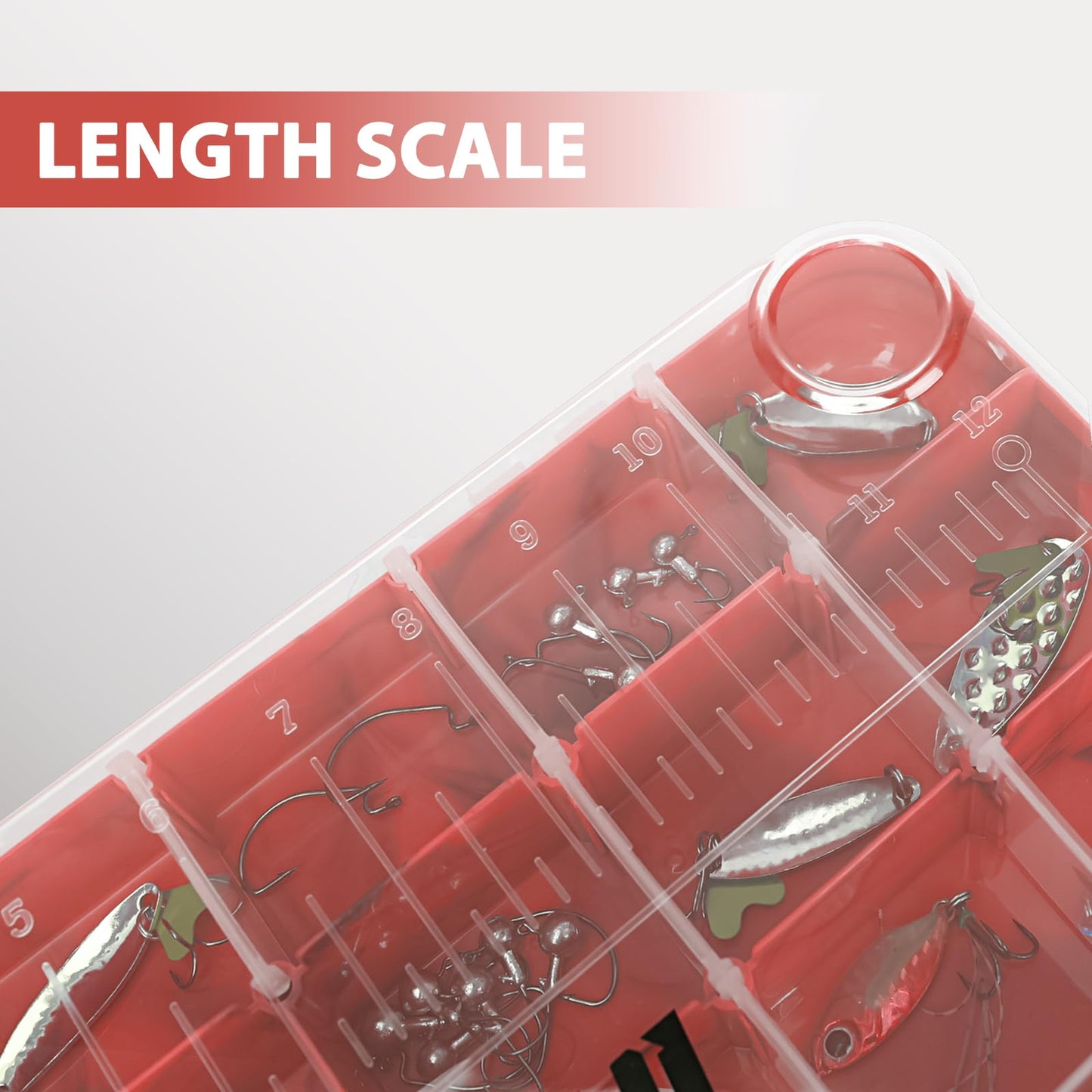 Goloni Fishing Tackle Box,Plastic Clear Fishing Storage Organizer Box With Removable Dividers,3600 Tackle Trays,Storage Lure Box for Lures 4 Pack