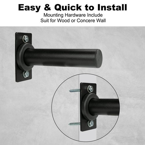 Wall Mounted Weight Plate Holder - Fit 2 Inch Weight Plates, Weight Plate Rack for Home Gym, Max Weight Capacity 300 Lb, 6 Pack