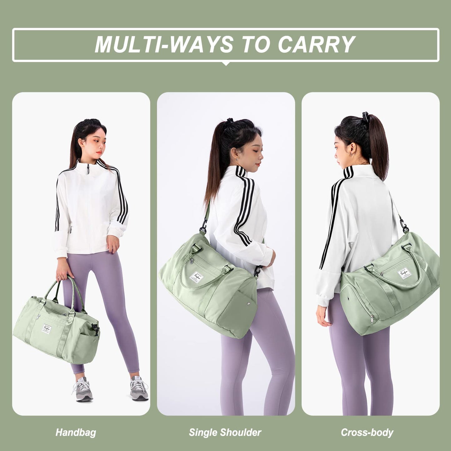 Weekender Duffel Bags for Women Men, Travel Totes Bag for Airplane, Cute Sports Gym Dance Overnight Luggage Bag with Wet Pocket Shoe Compartment, Carry On Hospital Bag for Labor and Delivery