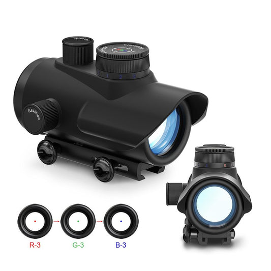 Aomekie 5 MOA Red Dot Sight Airsoft Scope Reflex Sight with 30mm Reflex Lens Wide Field of View of (19m at 100m) Waterproof & Shockproof & Fog-Proof with 1 intergrated Rail