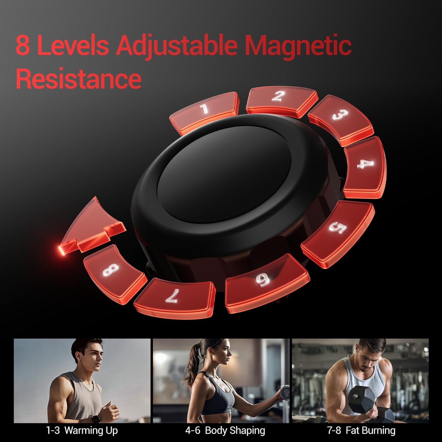 Elliptical Exercise Machine, Elliptical Training Machine for Home with 350LBS Weight Capacity