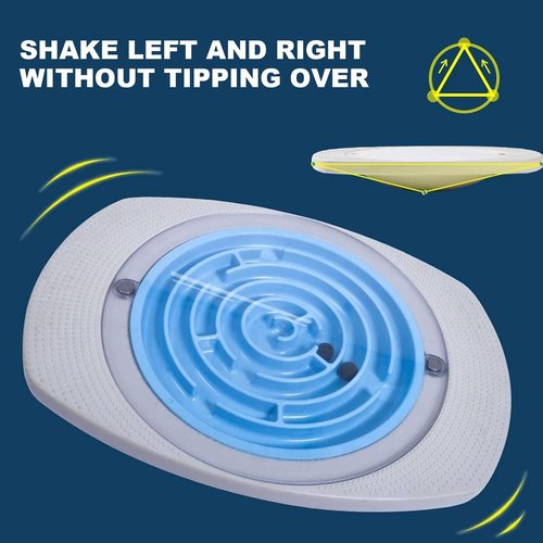 Balance Board Maze, 20 inch Labyrinth Rocking Seesaw for Core Strength & Stability, 10°-30° Tilt Non-slip Round Balancing Board for Indoor Outdoor Activity Leg Workout Max Load 220 Lbs