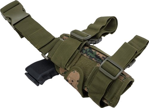 Evike Airsoft - Matrix Tornado Universal Tactical Thigh/Drop Leg Holster (Color: Digital Woodland/Left)