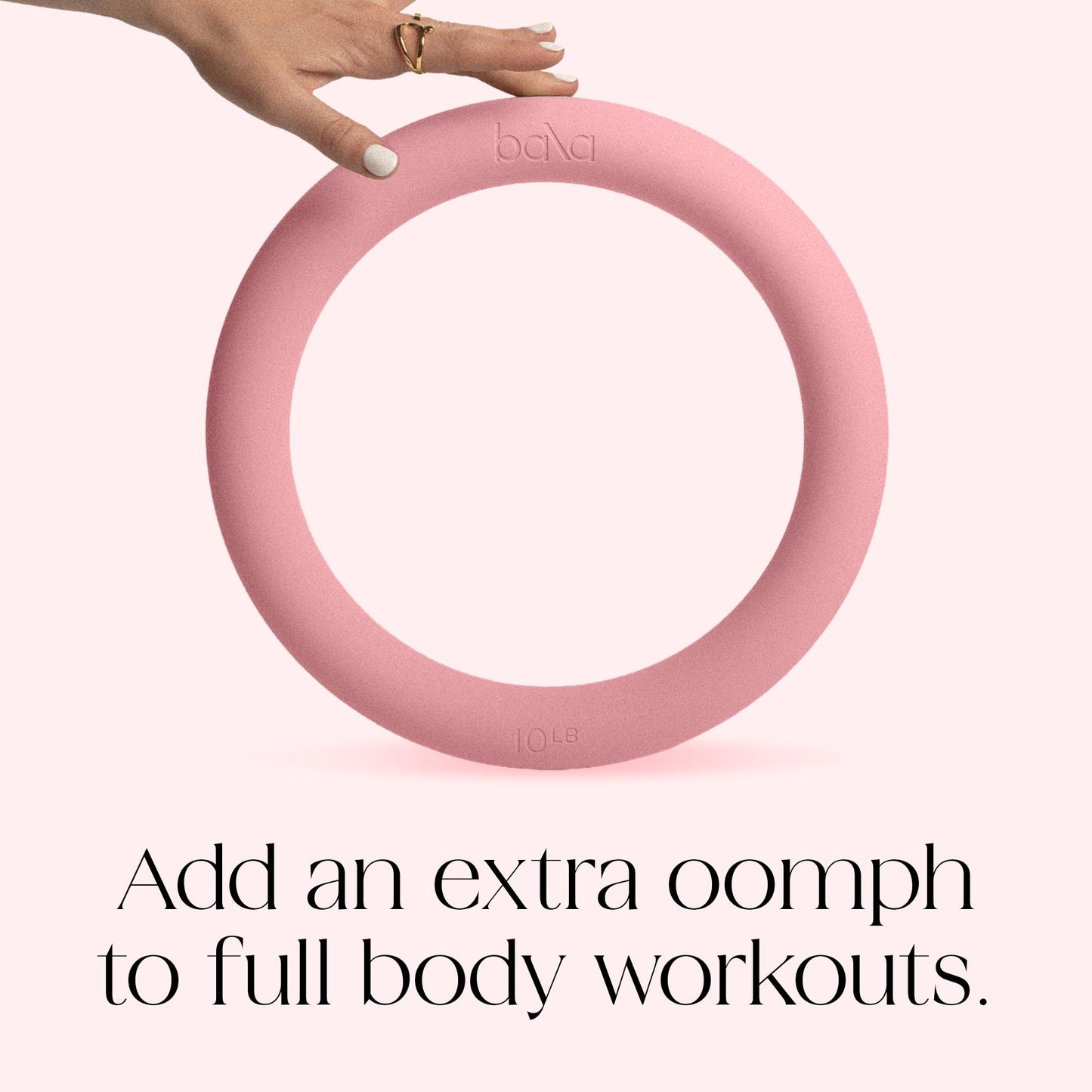 Bala Power Ring, 2-in-1 Kettlebell & Dumbbell, 1lb (Sage) - Full Body Home Gym Workout Equipment for Strength Training, HIIT, Pilates, & Aerobics Exercises - Fitness Equipment for Working Out