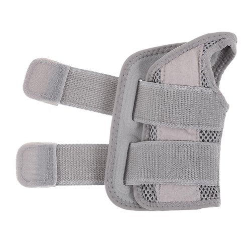 PartyKindom 1Pc Wrist Brace Support Strap for Sports Ergonomic Design for Basketball Lightweight Elastic for Men and Women Right Hand Grey