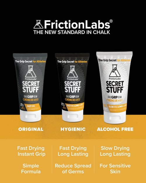 Friction Labs Secret Stuff Liquid Chalk, Original Formula with Alcohol - Sports Chalk Cream - Great Grip for Gymnastics, Rock Climbing, Weight Lifting, Pull-Ups, Deadlifts, Kettlebells, Pole