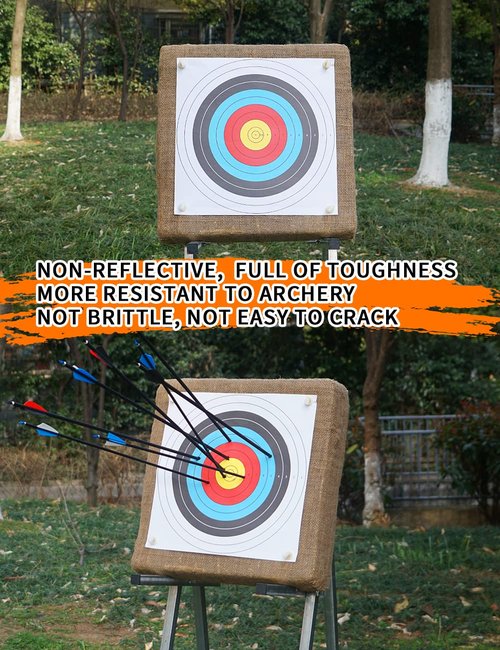 THREE ARCHERS Archery Targets Paper for Backyard Standard Target Face 40cm 10 Ring Bow and Arrow Target for Hunting & Shooting Archery Accessories for Target Practice (30pcs Archery Targets)