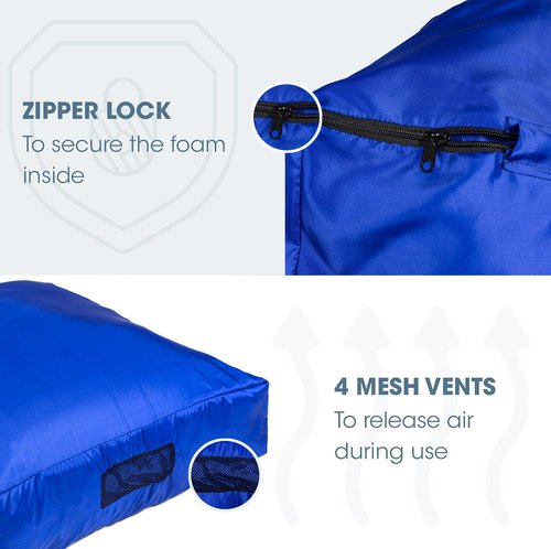 Foamma Crash Pad ??(48?™â€?X 48?™â€? (4 Ft X 4 Ft) ??Sensory Crash Pad with Foam Blocks for Autistic Kids, Soft Fabric & Washable Cover ??Ideal for Kids and Adults to Jump, Play, or Relax