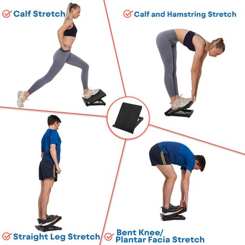CTRL Sports Calf Stretcher Slant Board - Adjustable Slant Board for Calf Stretching, Non-Slip Foot Incline Board - Portable Stretch Board Equipment for Ankle, Achilles Tendon, Knee, Posture Exercise