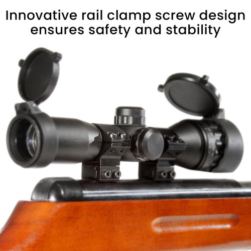 NEATABY 1 Inch Dovetail Scope Rings Set, 2 Pcs Medium Profile Scope Mounts with 2 Hex Wrenches, for 3/8 Inch Dovetail Rails, Black (Medium Profile)