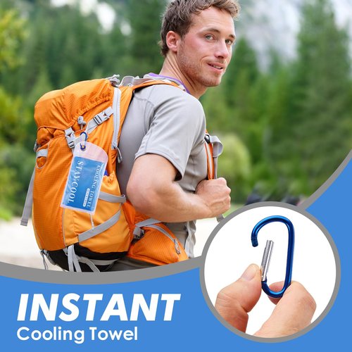 CSITE 4 Pack (47"x12") Cooling Towels for Neck and Face, Soft Breathable Ice Towel for Hot Weather, Yoga, Sport, Gym, Workout, Running, Fitness, Camping