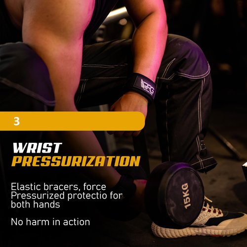 RFG Neoprene Lifting Straps for Gym Training – 24" Length, 2" width - Wrist Wraps for Weightlifting with 7mm Padded Cotton & Anti-Slip Silicone for Bodybuilding, Powerlifting & Deadlifts