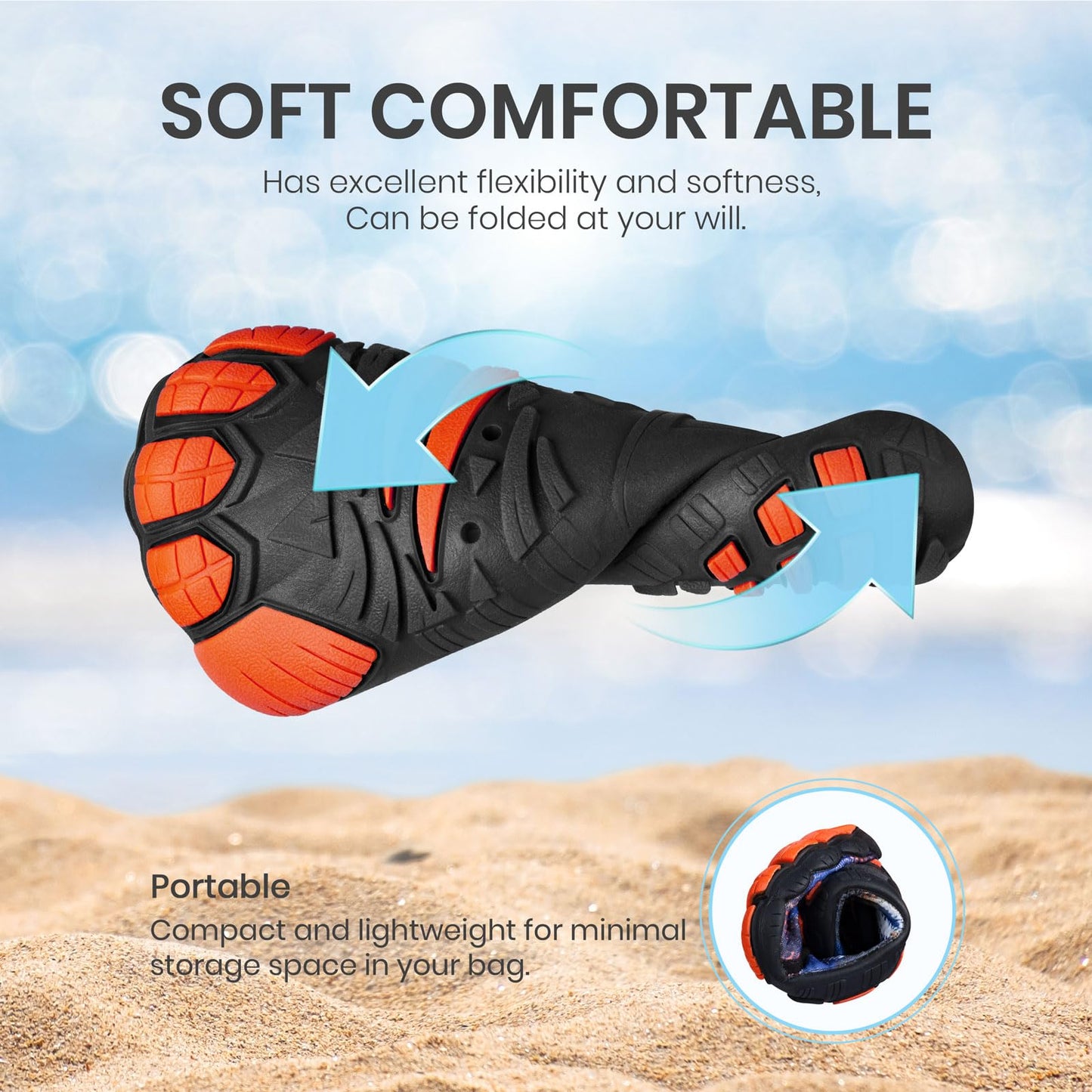 SEEKWAY Barefoot Water Shoes for Kids - Wide Toe Box and Quick-Dry Sand Shoes Toddler for Hiking Swim Beach Pool Kayak Sport Accessories, Camping Essentials Non-Slip for Boys Girls Sizes