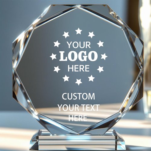 Thryonix Personalized Crystal Trophy Award – Custom Awards and Trophies for Employees, Coworkers, Boss – Retirement, Farewell, Appreciation, Recognition Gifts – Custom Engraved Plaques