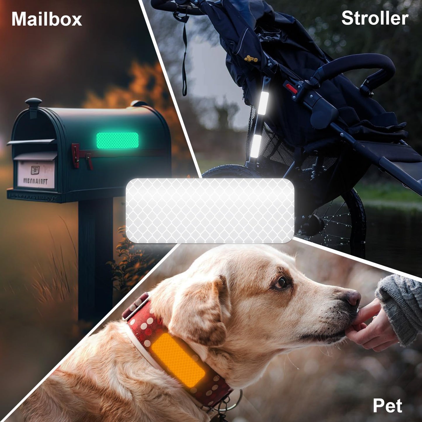 PSLER Reflective Stickers, 36 PCS High Visibility Reflective Tape Waterproof Reflective Strips Bulk Safety Reflective Tape for Car Motorcycle Bike Trailer Helmet Mailbox Bag, 6 Colors