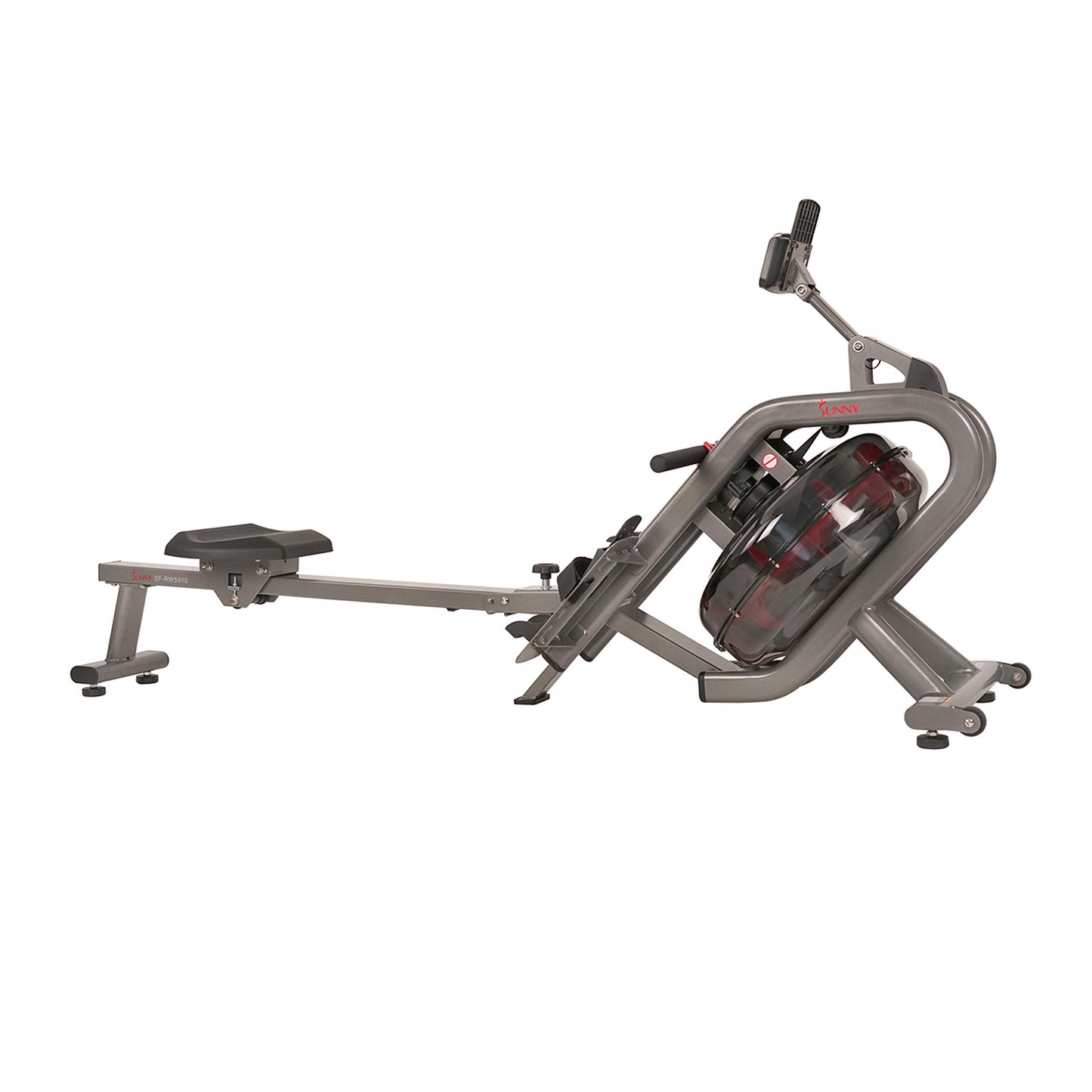 Sunny Health & Fitness Phantom Hydro Water Rower for Full-Body Cardio