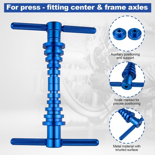 Devvicoo 25PCS Bicycle Bearing Press Kit for Wheel Hub, Soft Tail Frame Pivot Point Installation with Bushing Tool