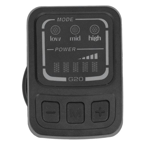 G20 F Electric Bike LED Display, 24-48V Ebike LCD Display Control Panel with Rainproof Interface Multifunctional Bike Panel Screen Replacement for Electric Bike