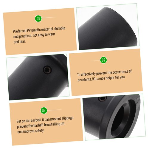 BIUDECO Skid Barbell Rod Grip Multi Function Handle for Weightlifting Lightweight Easy to Install Durable Comfortable Black