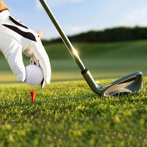 KOFULL Plastic Golf Balls, 24/Pack Practice Golf Balls, 42mm Hollow Limited Flight Golf Practice Balls for Swing Practice Driving Range Backyard, Golf Party Decorations DIY Ideas